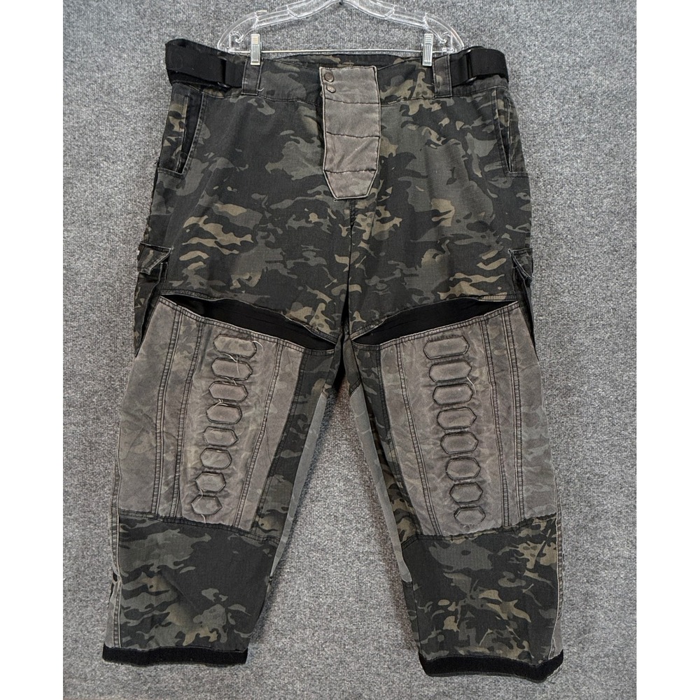 Valken Paintball Pants Mens 3XL Black Camo Padded Tactical Combat Cargo Gear
